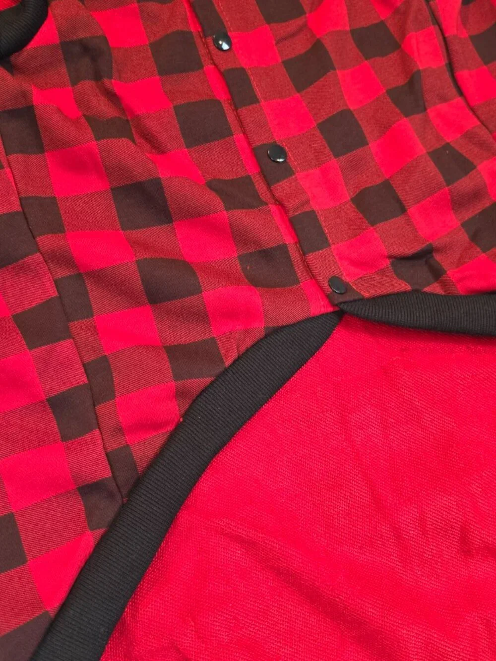 Red Buffalo Plaid Dog Hoodie Pet Clothes
